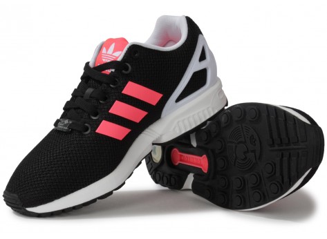 adidas zx flux rose et noir pas cher